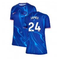 Camisa de Futebol Chelsea Reece James #24 Equipamento Principal Mulheres 2024-25 Manga Curta